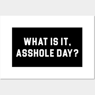 What is it, Asshole day? Posters and Art